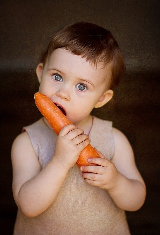 польза моркови детям